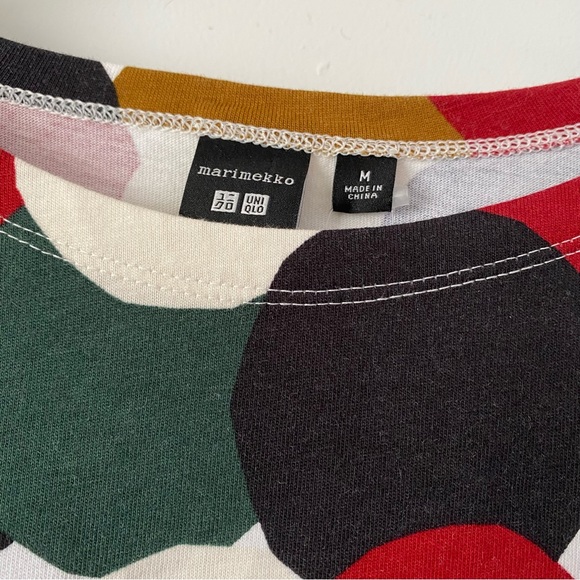 NWT RARE Marimekko x Uniqlo iconic 2018 sold out collection polka dot tee - Picture 3 of 7